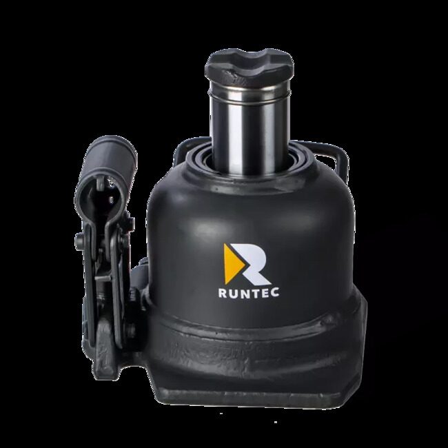 Домкрат бутылочный, двухштоковый, профессиональный 10 т, 125-225 мм RUNTEC RT-WJ10