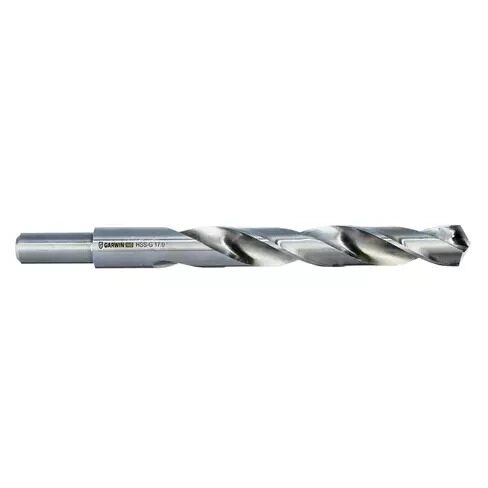 Сверло спиральное по металлу GARWIN INDUSTRIAL 100525-17. 17 мм, DIN 338, HSS-G, 5xD, 118°, HA, тип N, с проточенным хвостовиком 13 мм