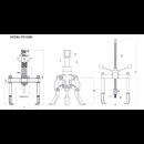 Съёмник гидравлический двухполостной со встроенным насосом 12 т GARWIN INDUSTRIAL 811507-2-12