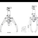 Съёмник гидравлический со встроенным насосом самоцентрирующийся 12 т GARWIN INDUSTRIAL 811530-12