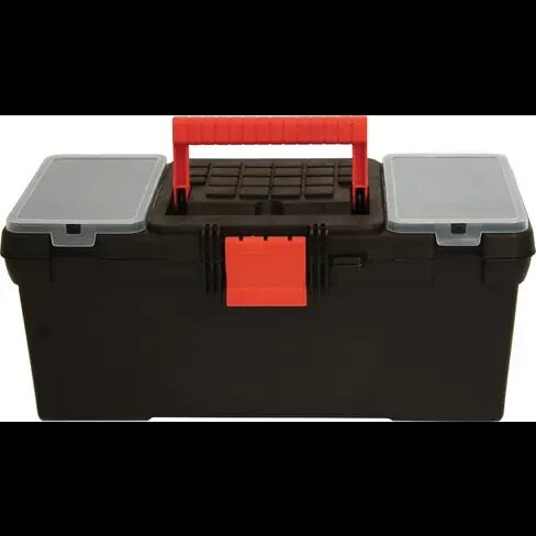 Ящик для инструмента пластиковый черный 390х200х170 мм Delta ПЛ20200